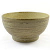 Zen Minded Beige Glazed Japanese Ceramic Ringed Bowl 3