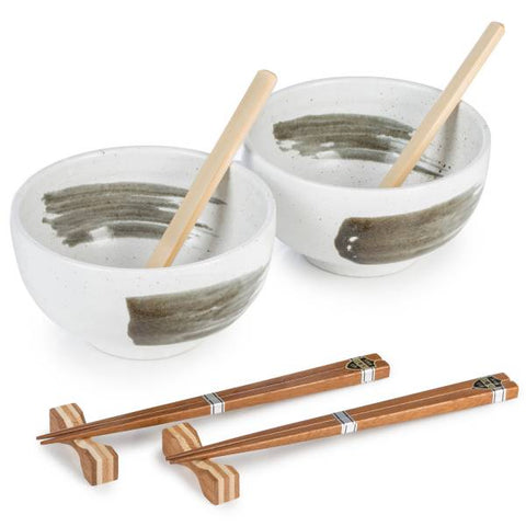 Zen Minded shirokessho japansk ramen nudel skål set