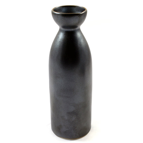 Zen Minded Matt Silver Glazed Japanese Sake Bottle