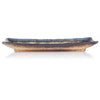 Zen Minded blauer Crackleglaze großer länglicher Sushi-Teller flach 3