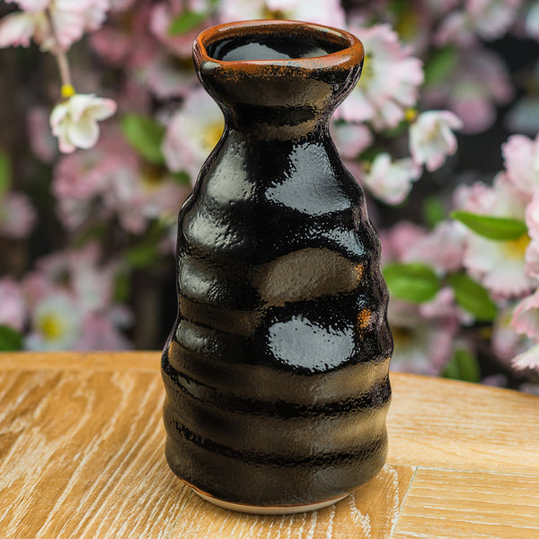 Botella de sake tenmoku Zen Minded