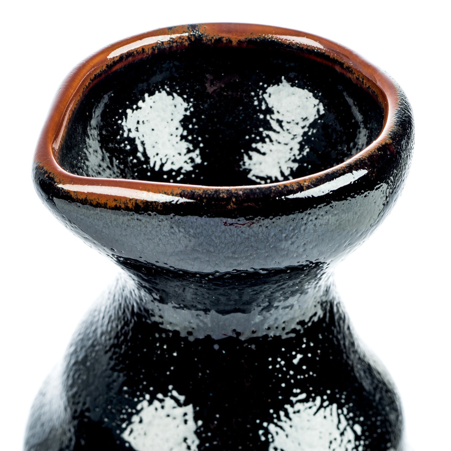 Japanese Sake Bottle in Black Tenmoku Glaze – zen minded
