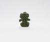 Kiya jomon dogu figur ugle grøn 4