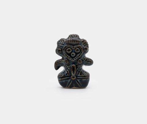 Kiya Jomon Dogu Figurine Owl Navy
