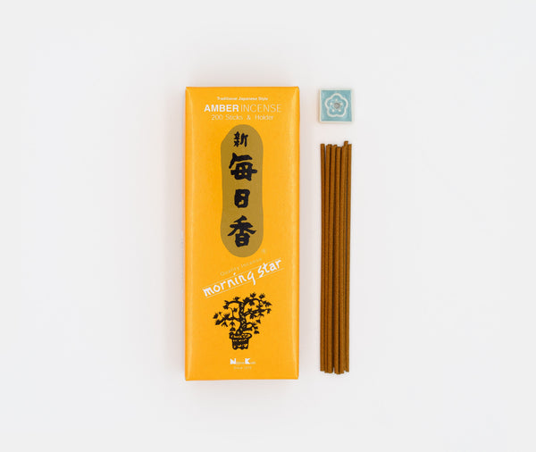 Nippon Kodo Morning Star Incense Sticks Amber 200