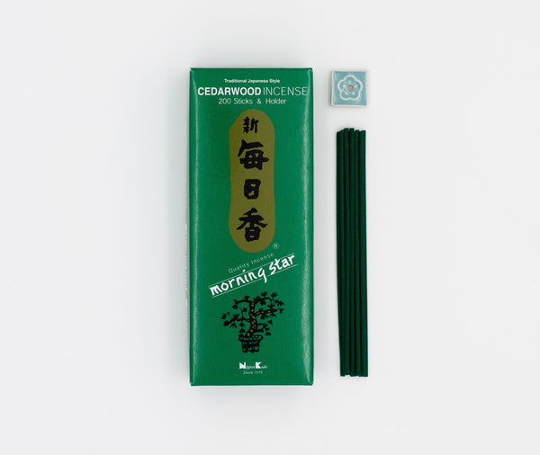 Nippon Kodo Morning Star Incense Sticks Cedarwood 200