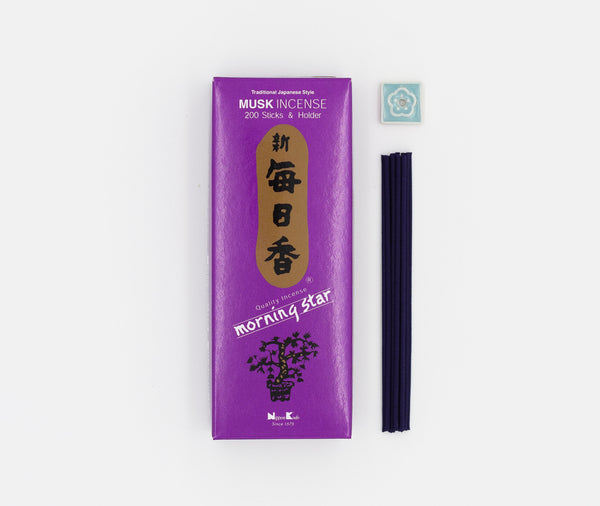 Nippon Kodo Morning Star Incense Sticks Musk 200