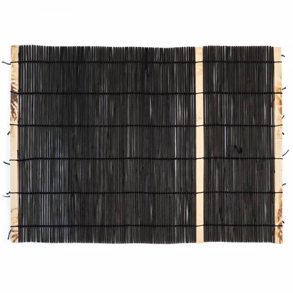 Zen Minded sort bambus dækkeserviet