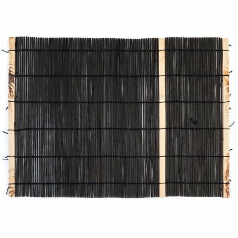 Zen Minded sort bambus dækkeserviet
