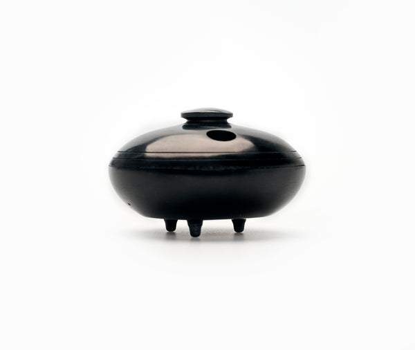 Zen Minded Seto - Varilla de incienso y soporte para conos de piedra negra