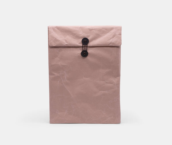 Envelope com botão de cordão - rosa