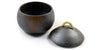 Pote com tampa de cerâmica japonesa em grés bronzeado Zen Minded 2