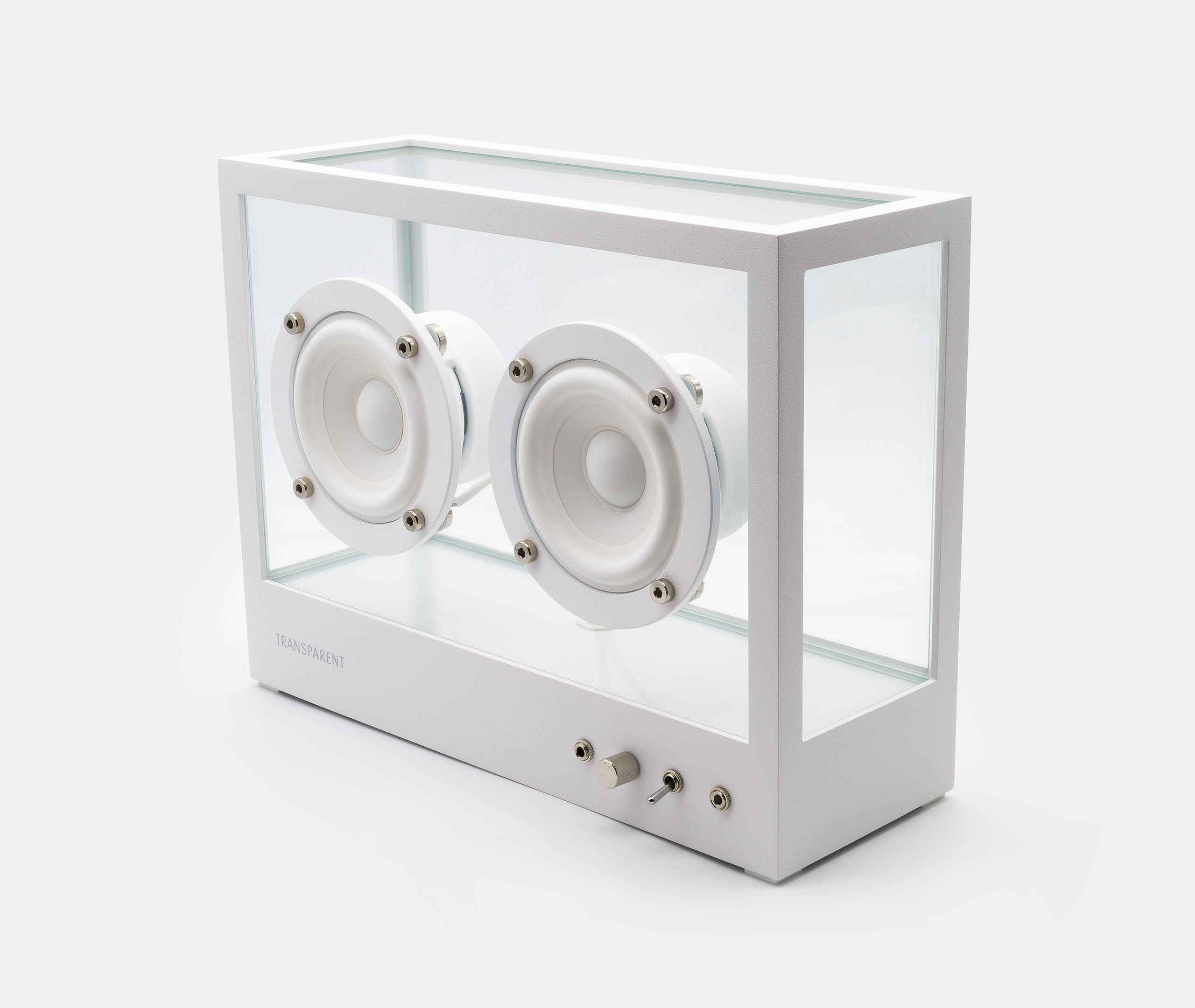 Small Transparent Bluetooth Speaker - White – zen minded