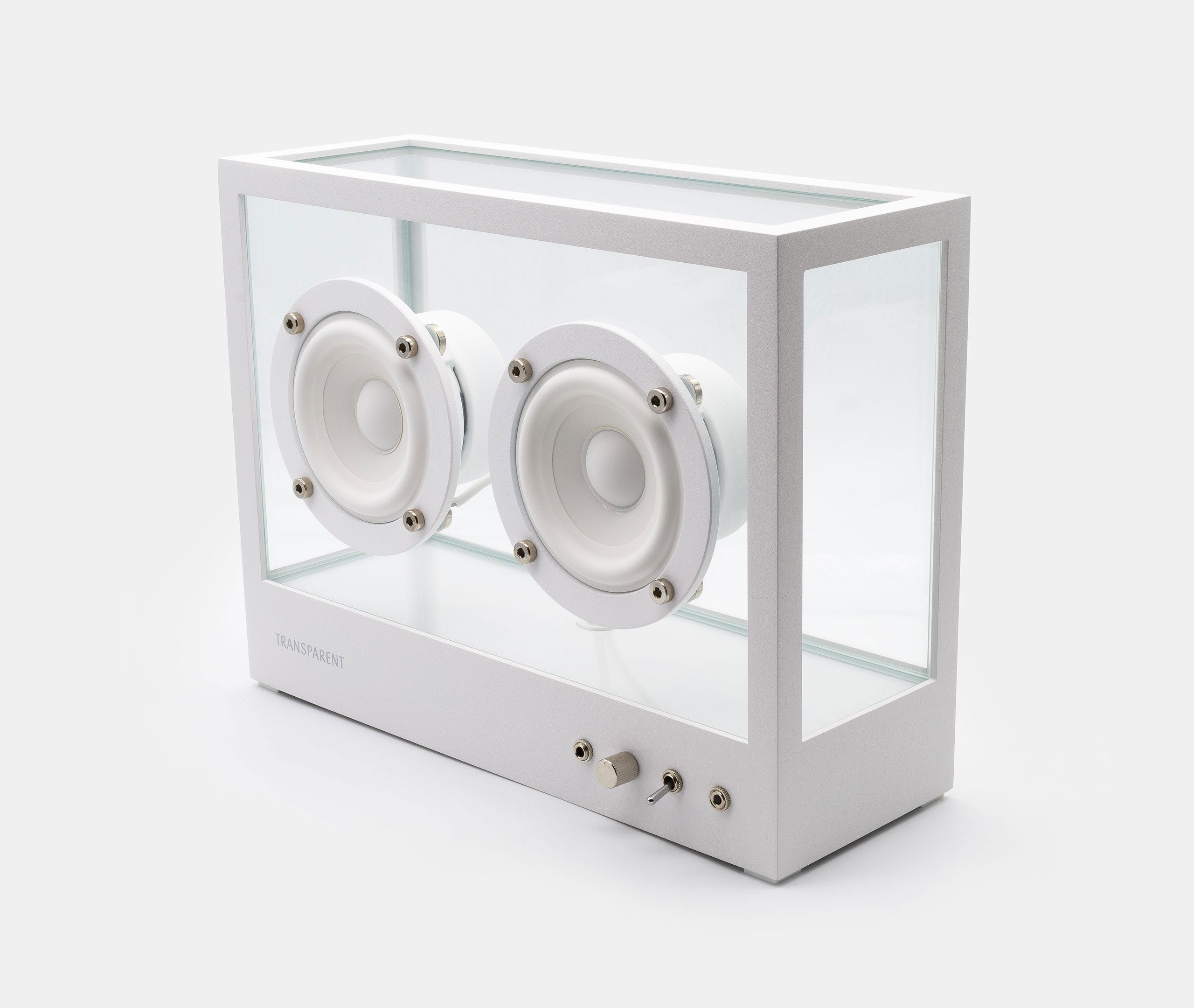 Small Transparent Bluetooth Speaker - White β zen minded
