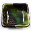 Prato de cerâmica japonesa vidrado verde iridescente Zen Minded 2