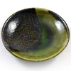 Prato pequeno de cerâmica japonesa esmaltado verde iridescente Zen Minded 2