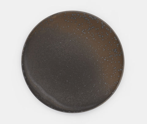 Syuro Glazed Stoneware Plate Small Black