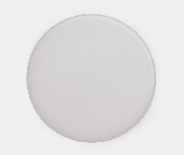 Plato pequeño de gres esmaltado Syuro blanco