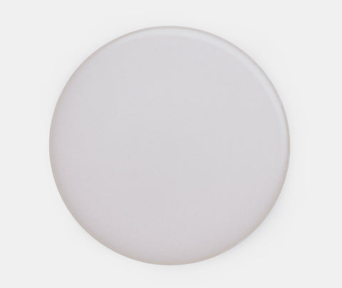 Plato pequeño de gres esmaltado Syuro blanco