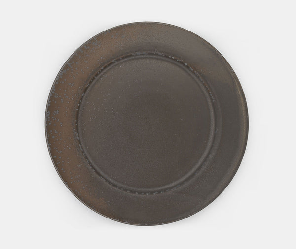 Syuro Glazed Stoneware Plate Medium Black