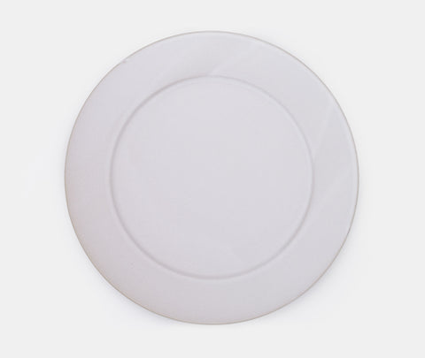 Assiette Syuro en grès émaillé moyen blanc