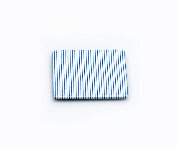 غطاء صندوق تكديس جو باكو من Time & Style مخطط باللون الأزرق